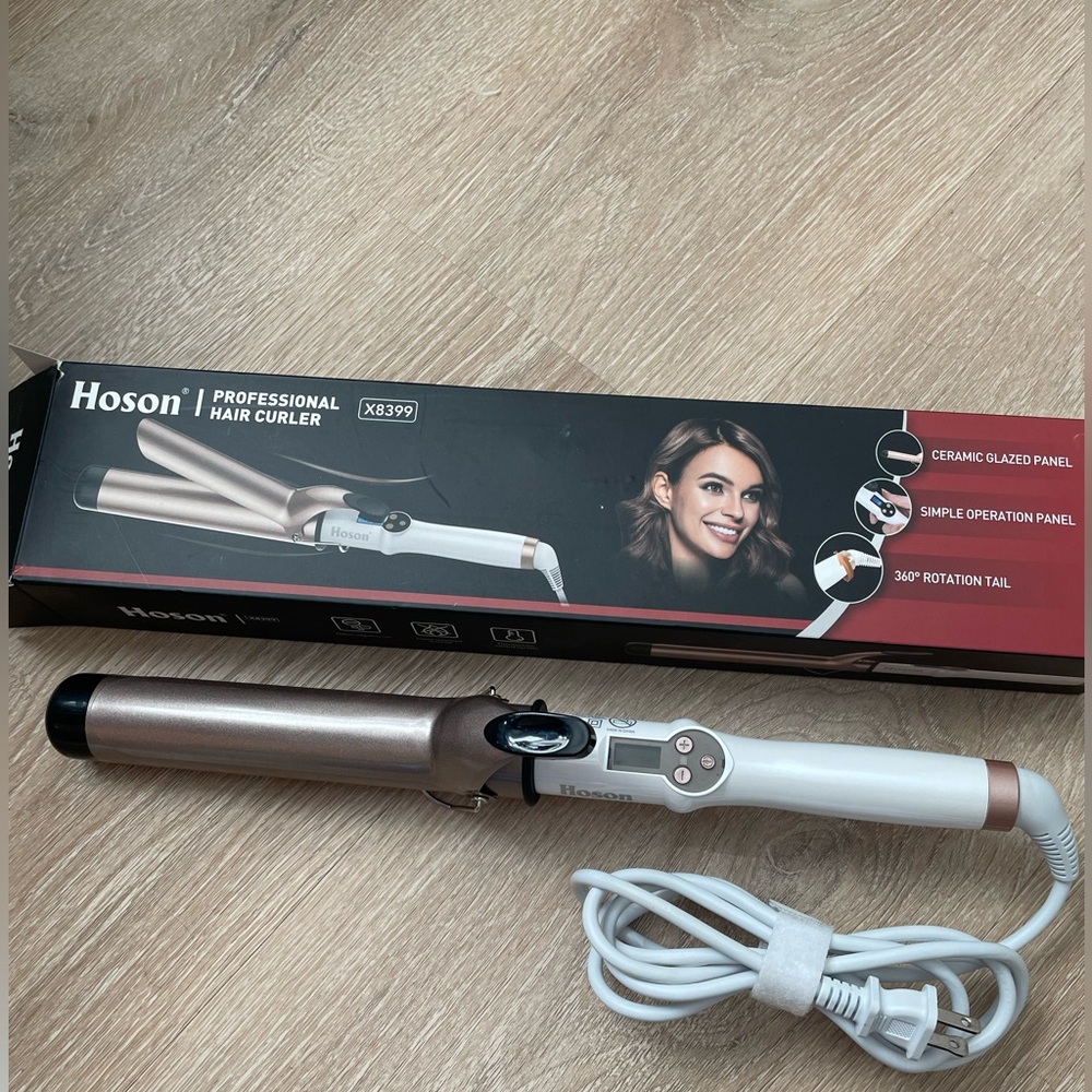 Ceramic 1.5 inch large barrel curling iron - Picture 5 of 7